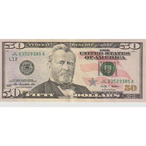 RARE 2009 $50 Federal Reserve Note – JL23529385A – San Francisco Issue
